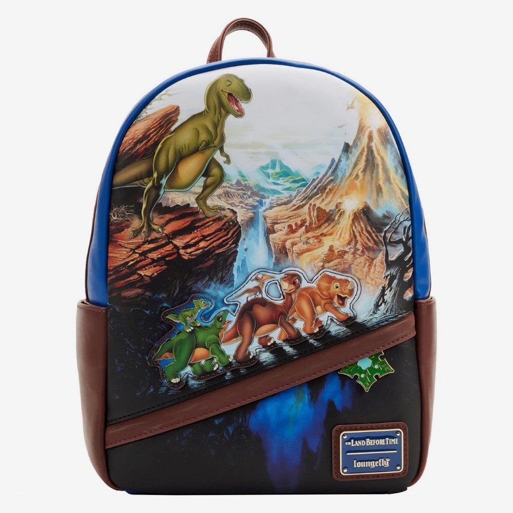 Disney Loungefly Land Before Time Poster Mini Backpack NWT